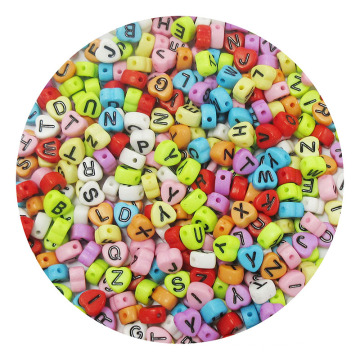 Heart Alphabet Beads de 4*7 mm Heart Alphabet para hacer joyas